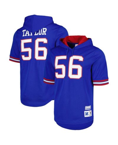 Мужское худи Mitchell & Ness Lawrence Taylor Royal New York Giants Mesh