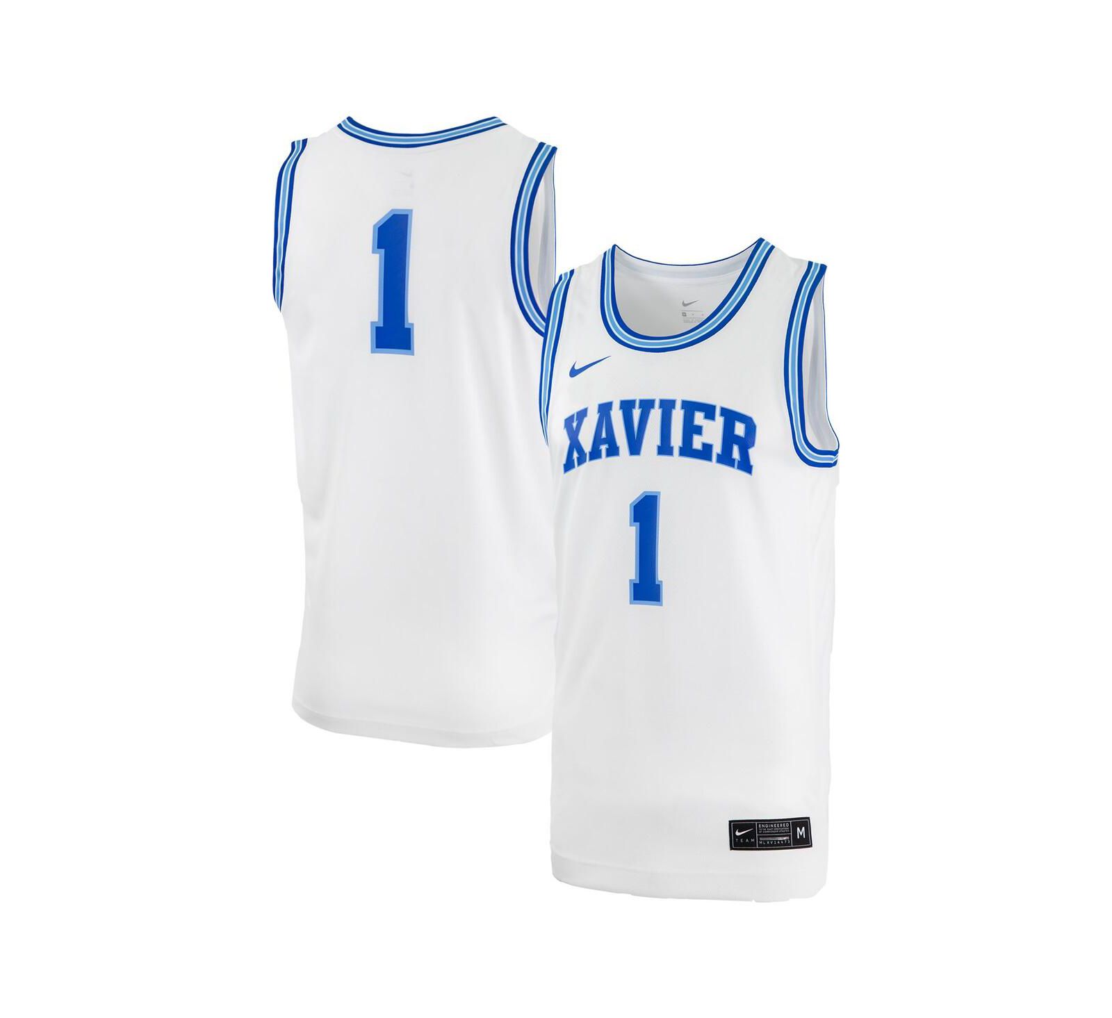 Мужская баскетбольная джерси Nike #0 White Xavier Musketeers Replica