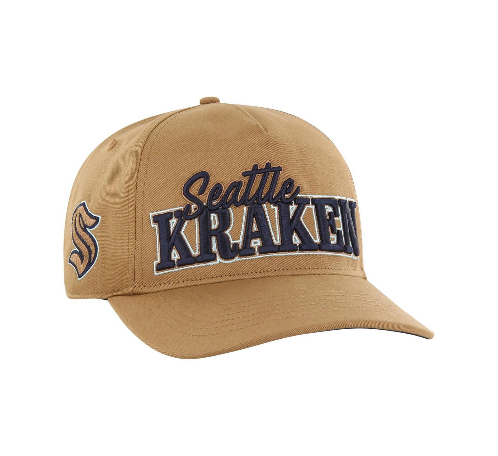 Мужская кепка '47 Brand Seattle Kraken Barnes Hitch, регулируемая, бежевая