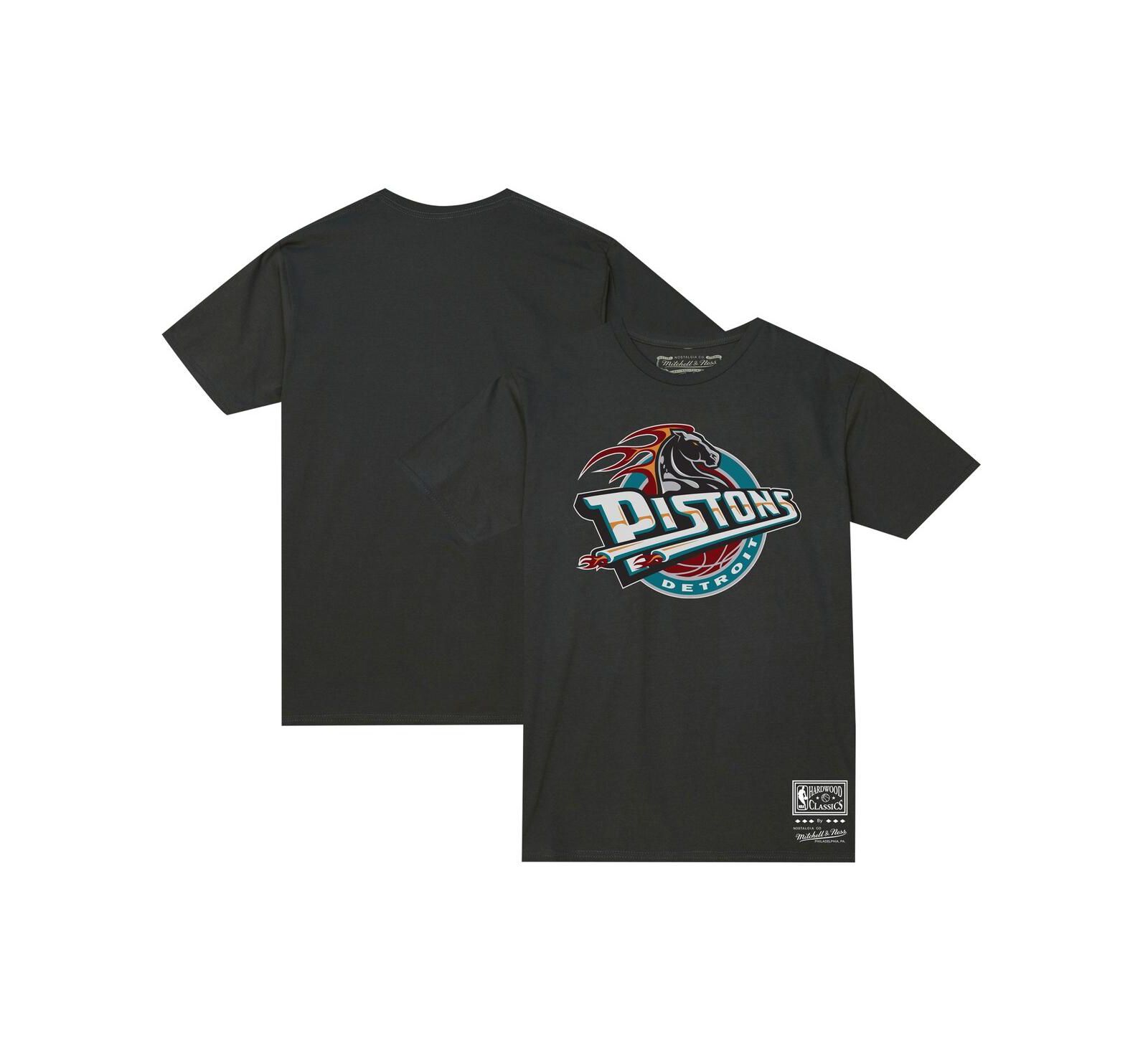 Mitchell & Ness Мужская и Женская футболка Detroit Pistons Hardwood Classics MVP, черная