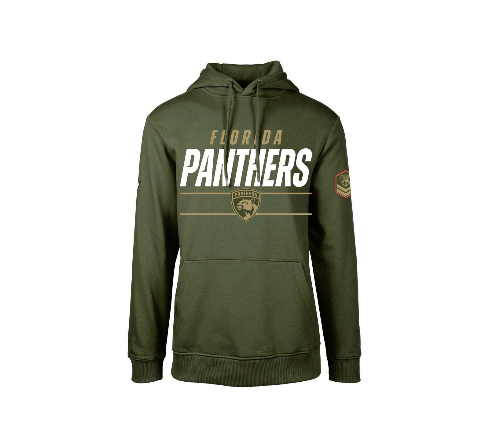 Men's LevelWear Olive Florida Panthers Podium Fleece Pullover Hoodie