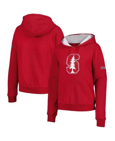 Women's Cardinal Stanford Cardinal Team Big Logo Pullover Hoodie