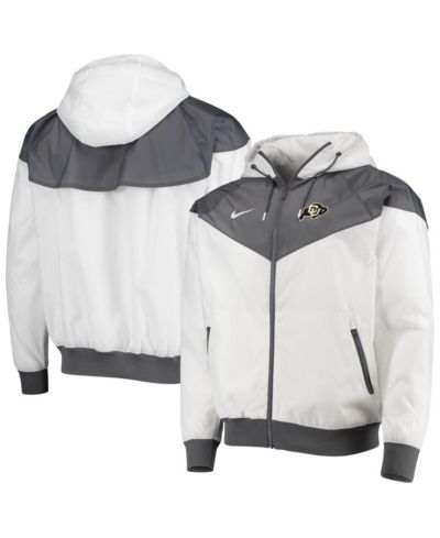 Мужская ветровка Nike White Colorado Buffaloes Windrunner Raglan Full-Zip Hoodie Jacket