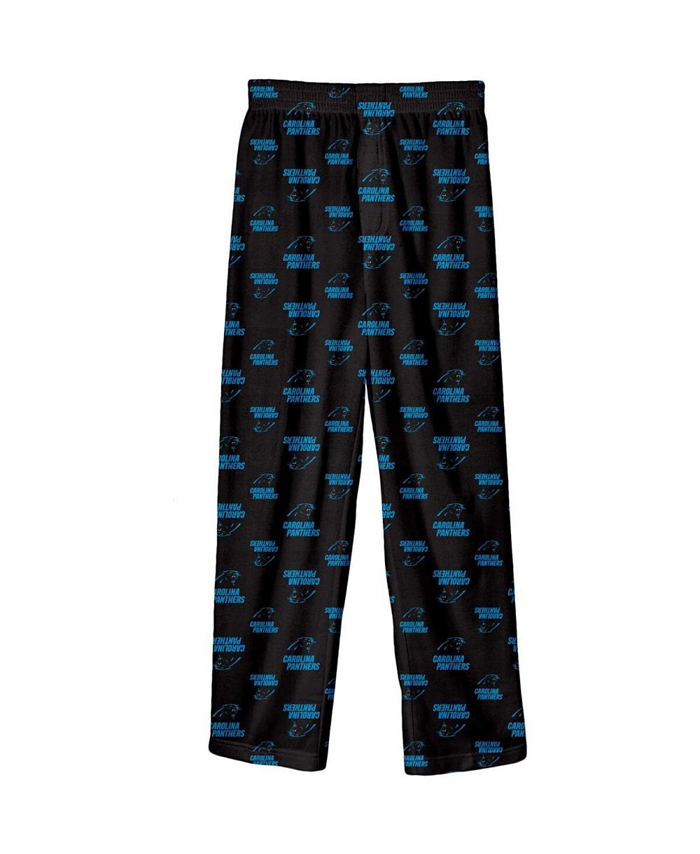 Брюки для сна Outerstuff Big Boys Black Carolina Panthers Team-Colored Printed