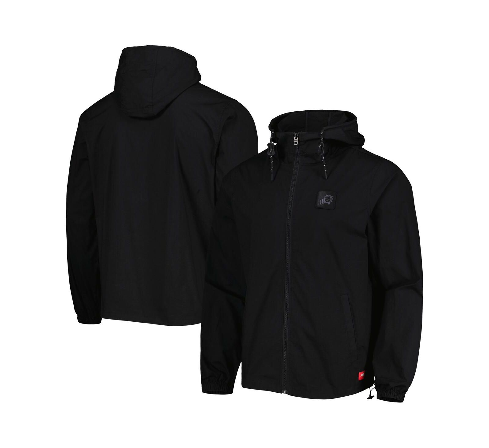Men's Sportiqe Black Phoenix Suns Madera Ripstop Full-Zip Jacket