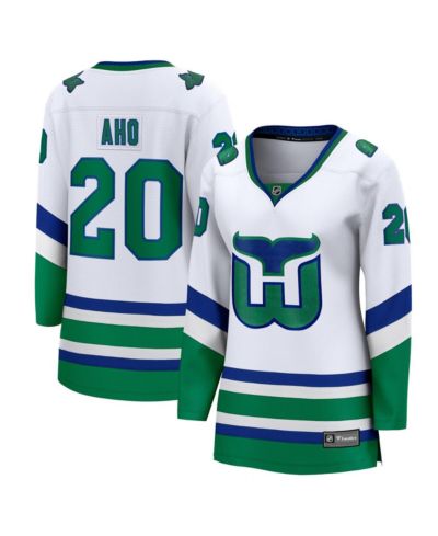 Женская джерси Fanatics Sebastian Aho Carolina Hurricanes Whalers Premier Breakaway