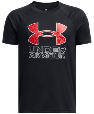 Детская футболка Under Armour Boys' 6-20 Tech Hybrid Print Logo Graphic Short-Sleeve