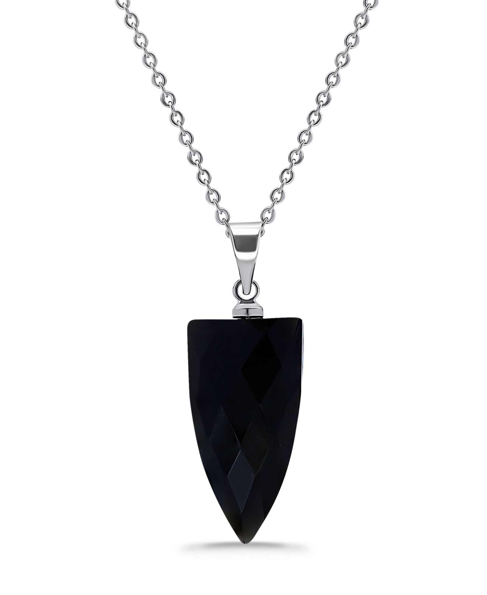 Macy's Silver Plated Multi Genuine Stone Pendant Necklace