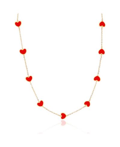 Золотая подвеска-ожерелье The Lovery Coral Heart 14K Gold