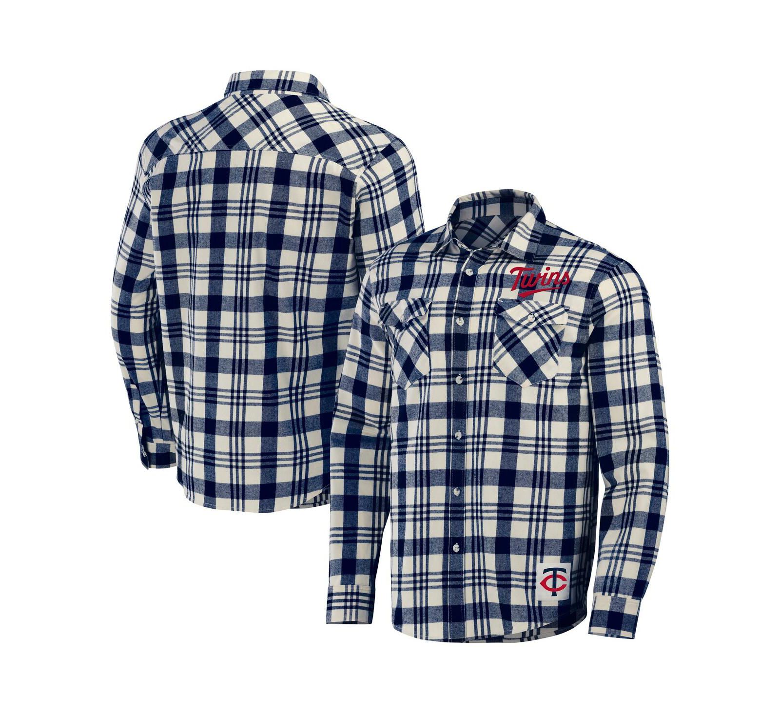Мужская фланелевая рубашка Fanatics Darius Rucker Collection Minnesota Twins Plaid