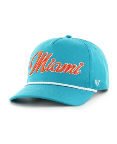 Мужская регулируемая кепка '47 Brand Miami Dolphins Overhand Hitch, бирюзовая