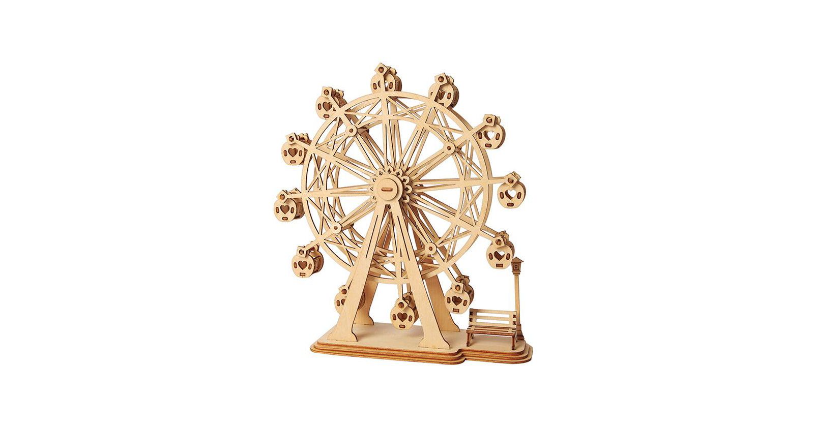 DIY 3D деревянный пазл - Ferris Wheel, 120 деталей
