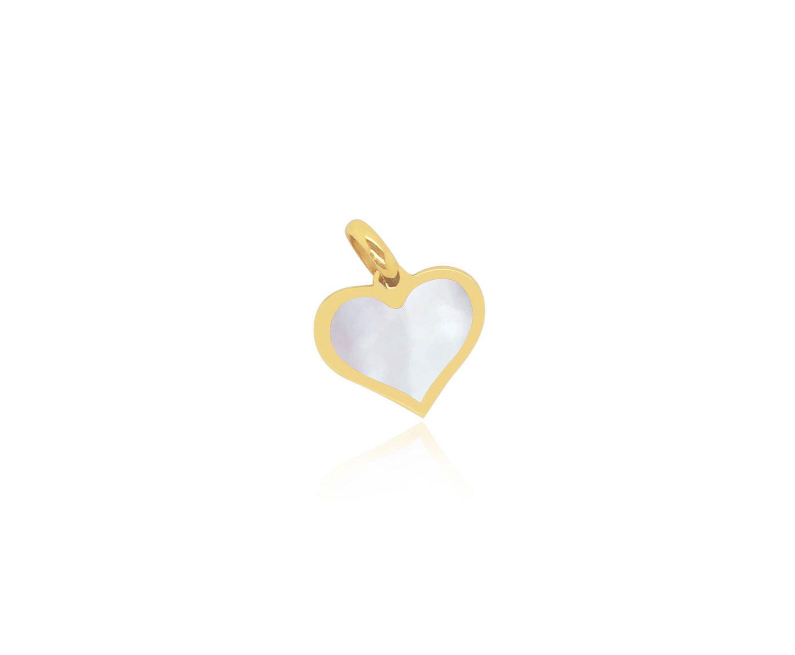 Подвеска The Lovery Mother of Pearl Heart Charm, 10mm