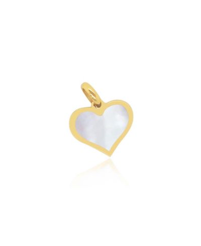 Подвеска The Lovery Mother of Pearl Heart Charm, 10mm