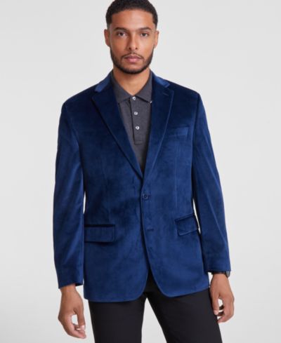 Мужской бархатный спортивный пиджак Michael Kors Classic-Fit
