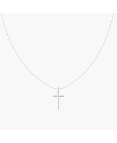 Подвеска-крестик Ariel из стерлингового серебра с напылением золота 18k