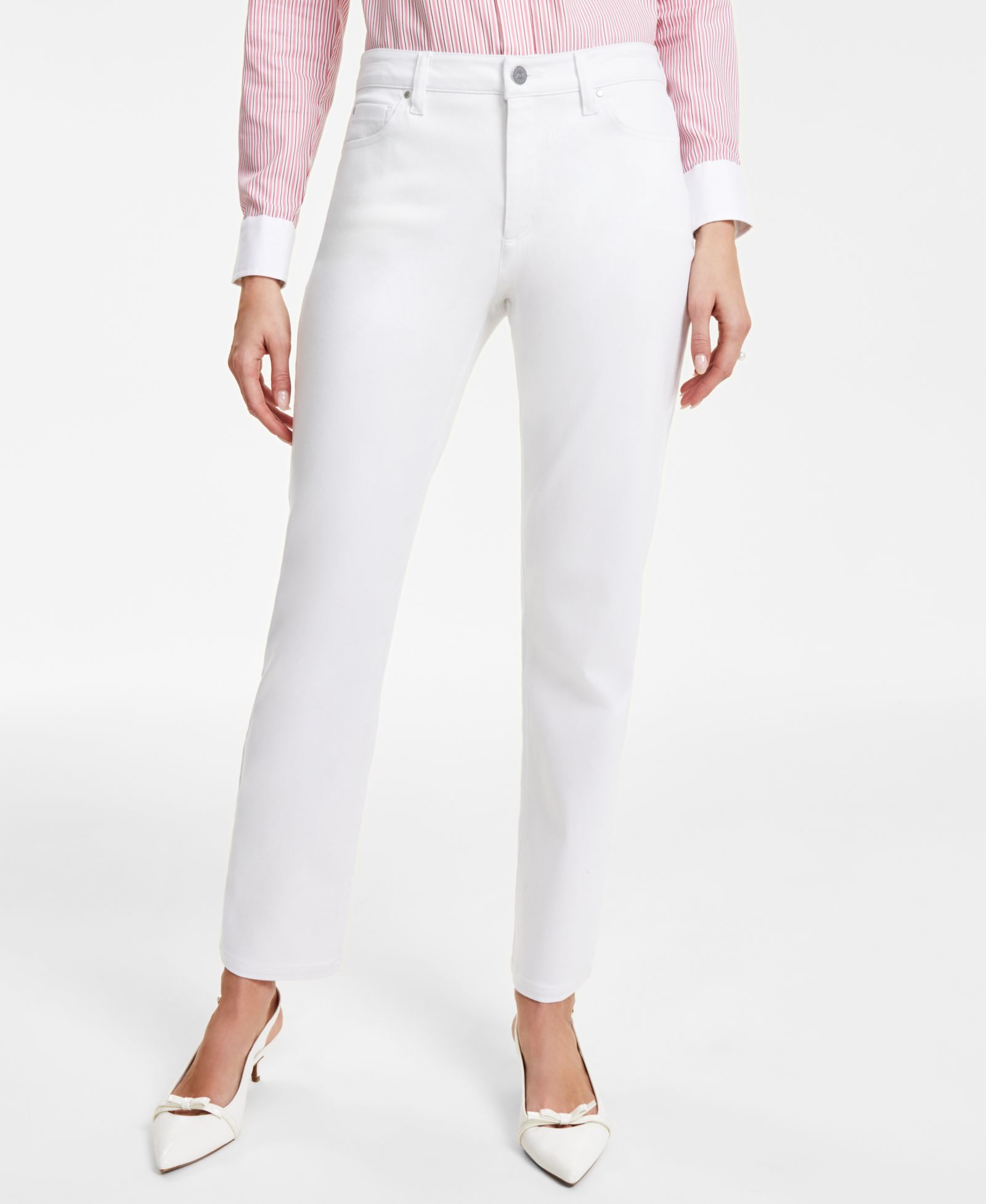Джинсы Jones New York Petite Lexington Straight-Leg Denim