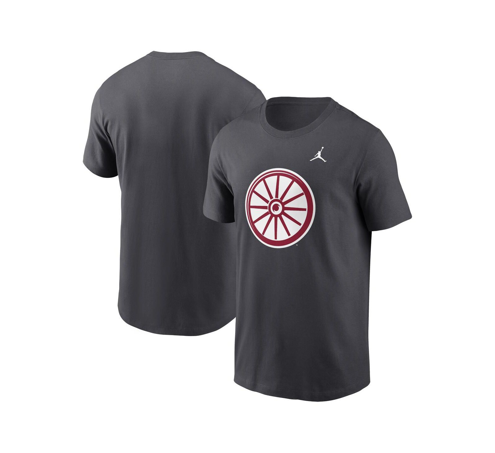 Мужская футболка Jordan Anthracite Oklahoma Sooners Primetime Evergreen Alternate Logo