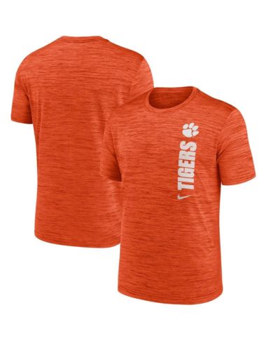 Мужская футболка Nike Clemson Tigers 2024 Sideline Velocity Performance оранжевого цвета