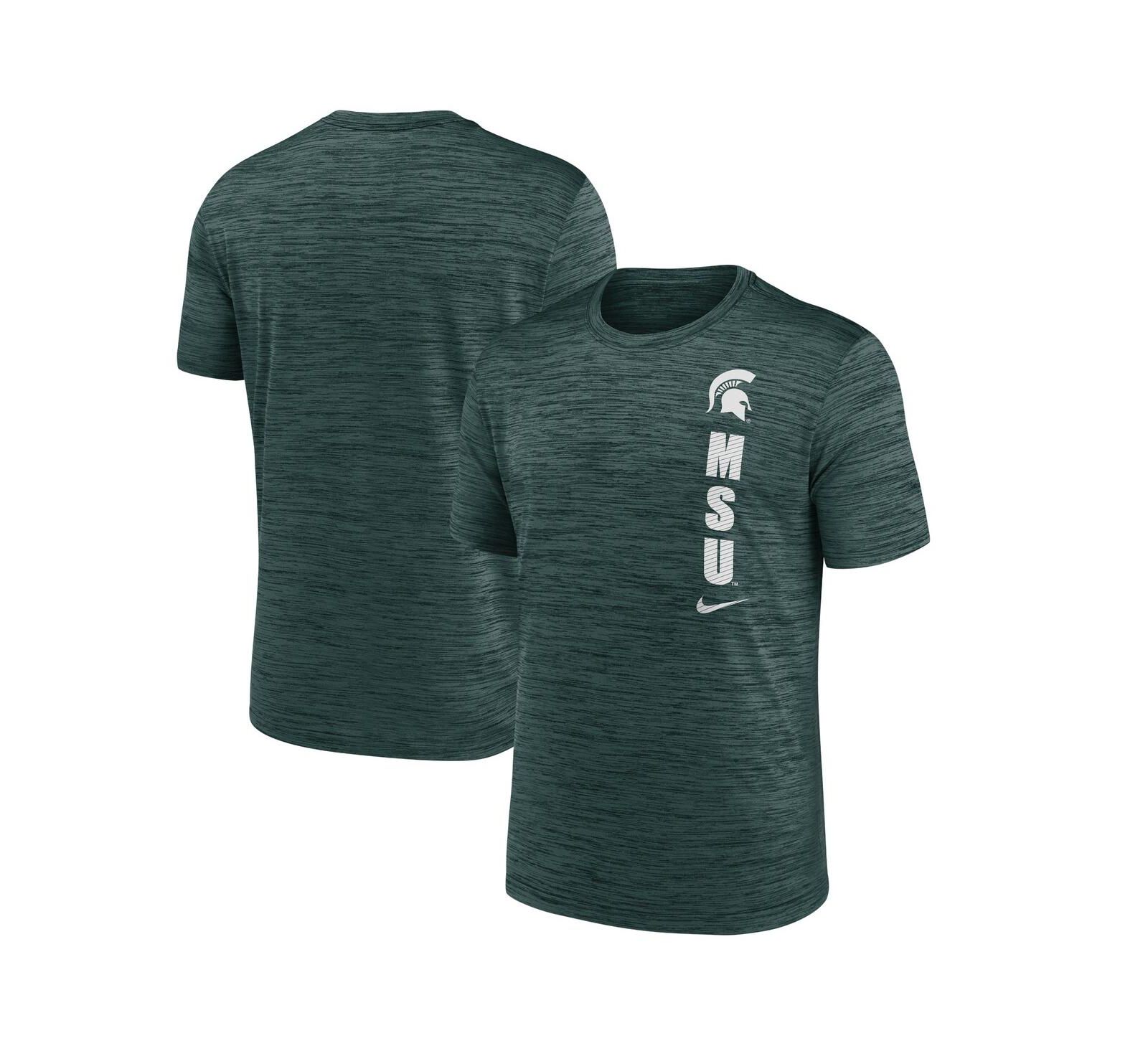 Nike Men's Green Michigan State Spartans 2024 Sideline Velocity Performance T-Shirt