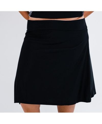 Calypsa Plus Size Длинная юбка-шорты для плавания