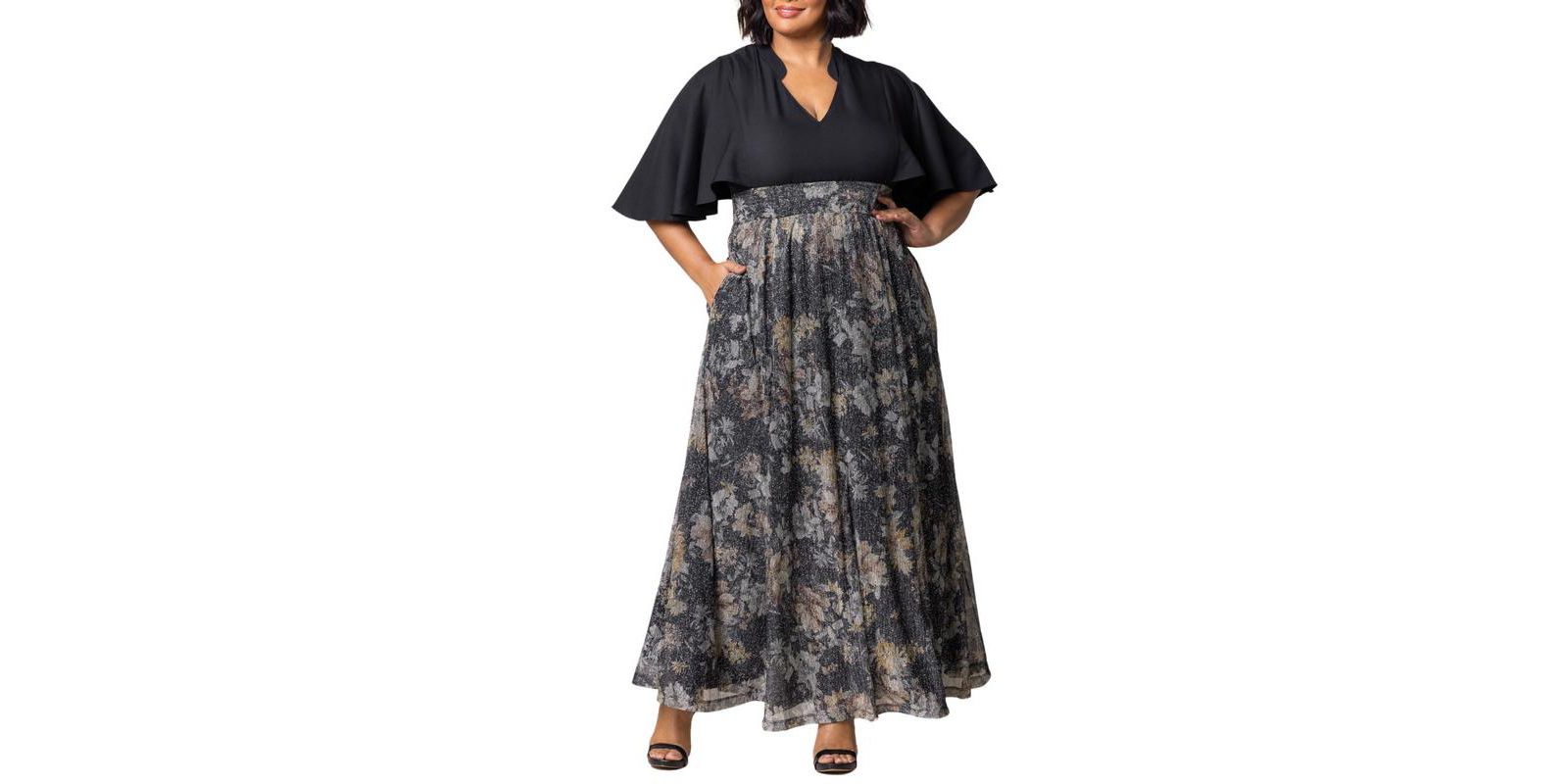 Вечернее платье Kiyonna Plus Size Avisa Flowy A Line