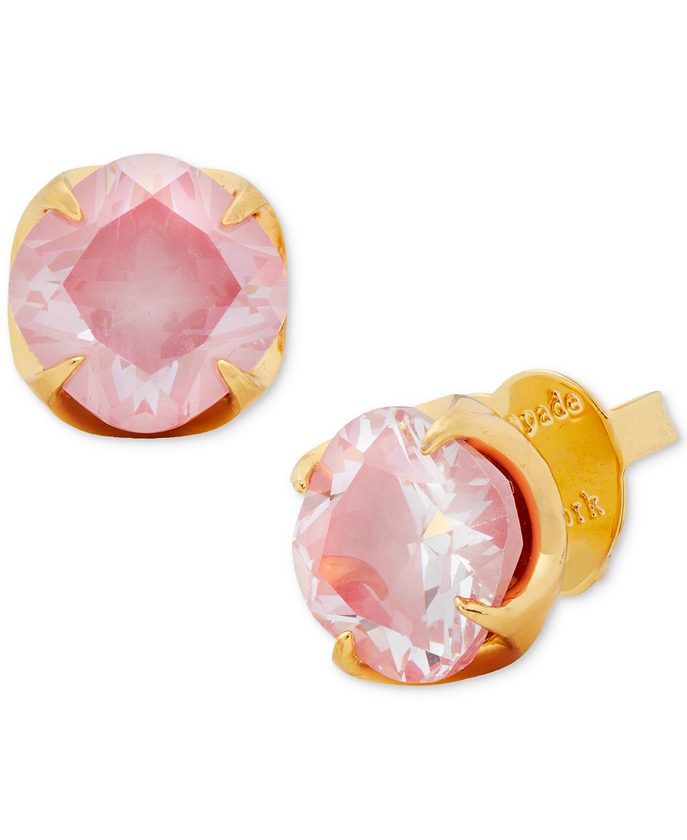 Серьги-гвоздики Kate Spade New York Gold-Tone Cubic Zirconia Flower