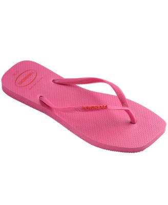 Женские слайды Havaianas Slim с квадратным логотипом