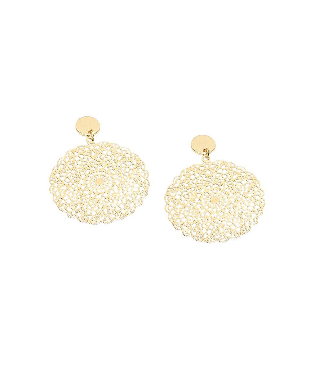 SOHI Women's Silver  Bling Cluster Drop Earrings