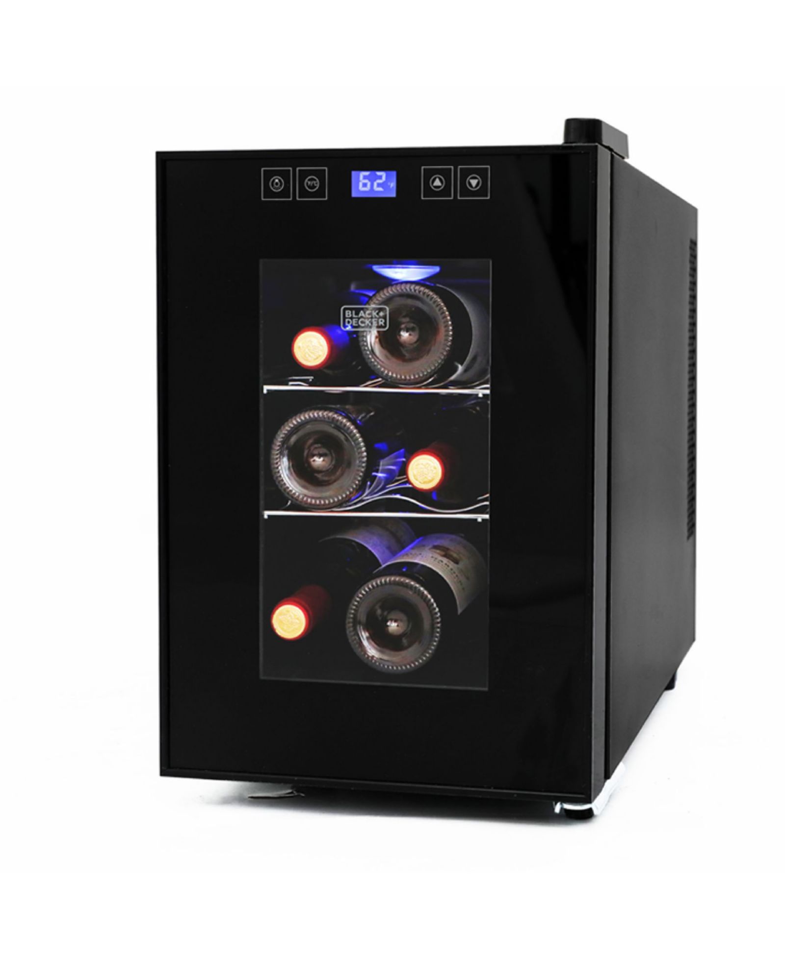 BLACK+DECKER 6-Bottle Thermoelectric Wine Cellar, BD60016, Black
