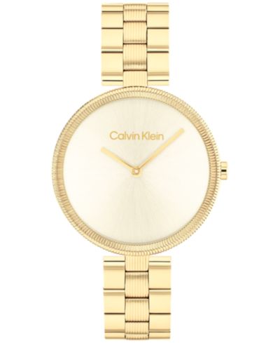 Женские часы Calvin Klein Gleam Gold-Tone Stainless Steel 32mm