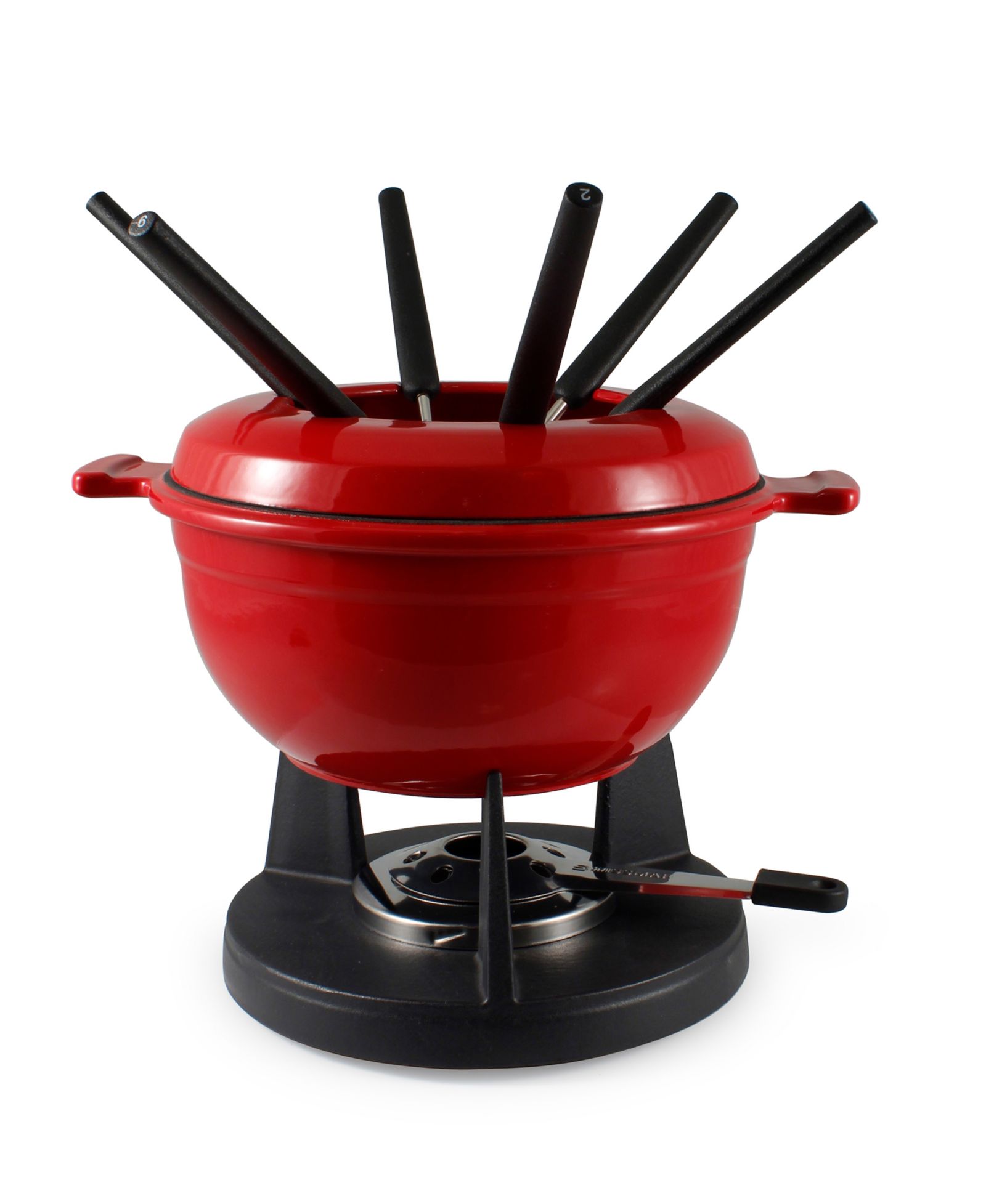 Lucerne 10 Piece Cast Iron Fondue Set