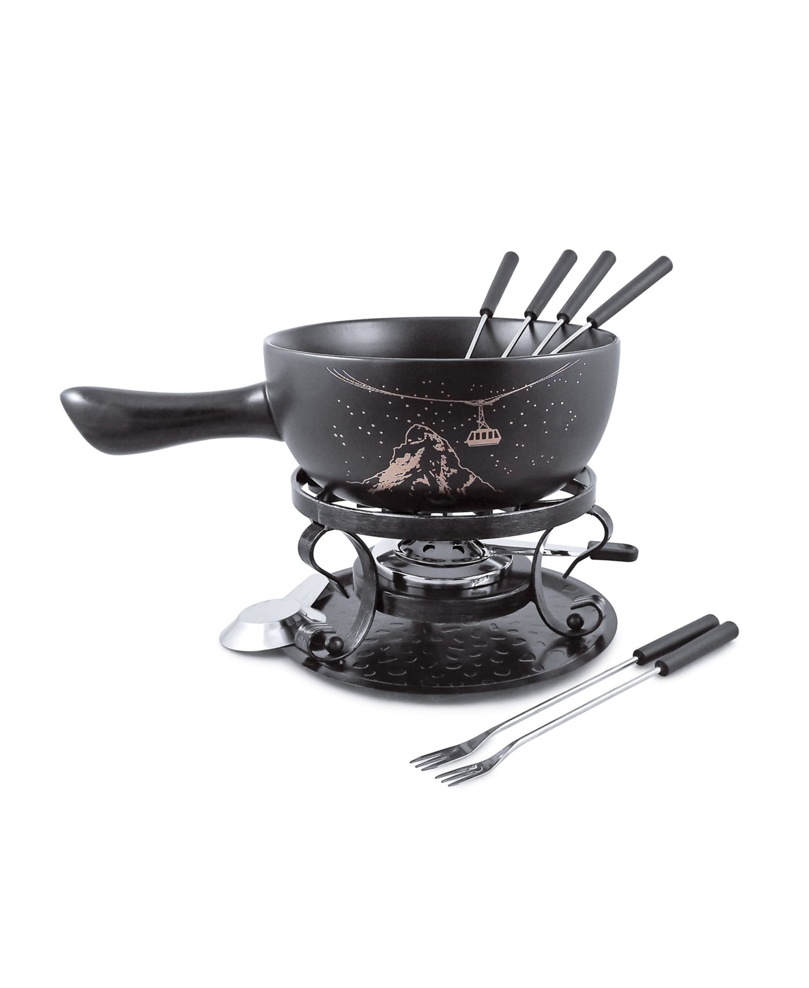 Gruyere 9 Piece Cheese Fondue Set