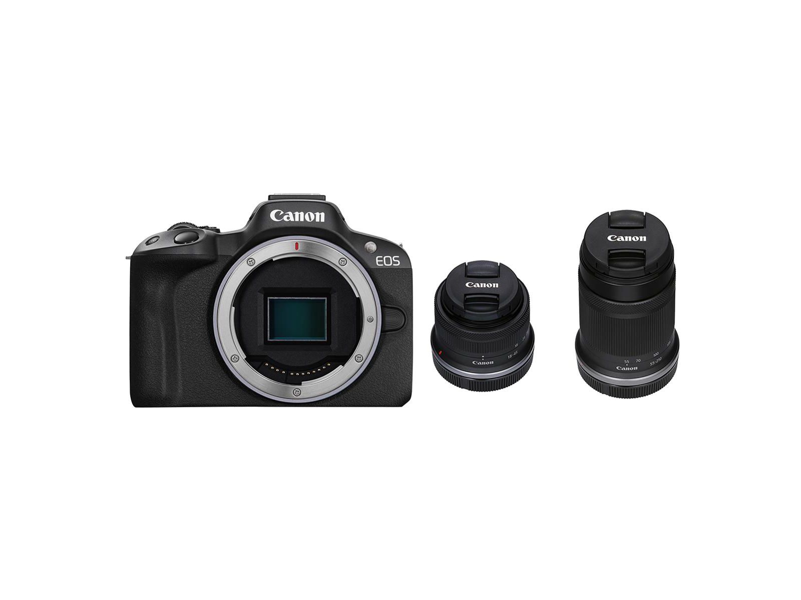 Canon EOS R50 24.2 Megapixel APS-C 4K Video Mirrorless Camera Dual Lens Kit