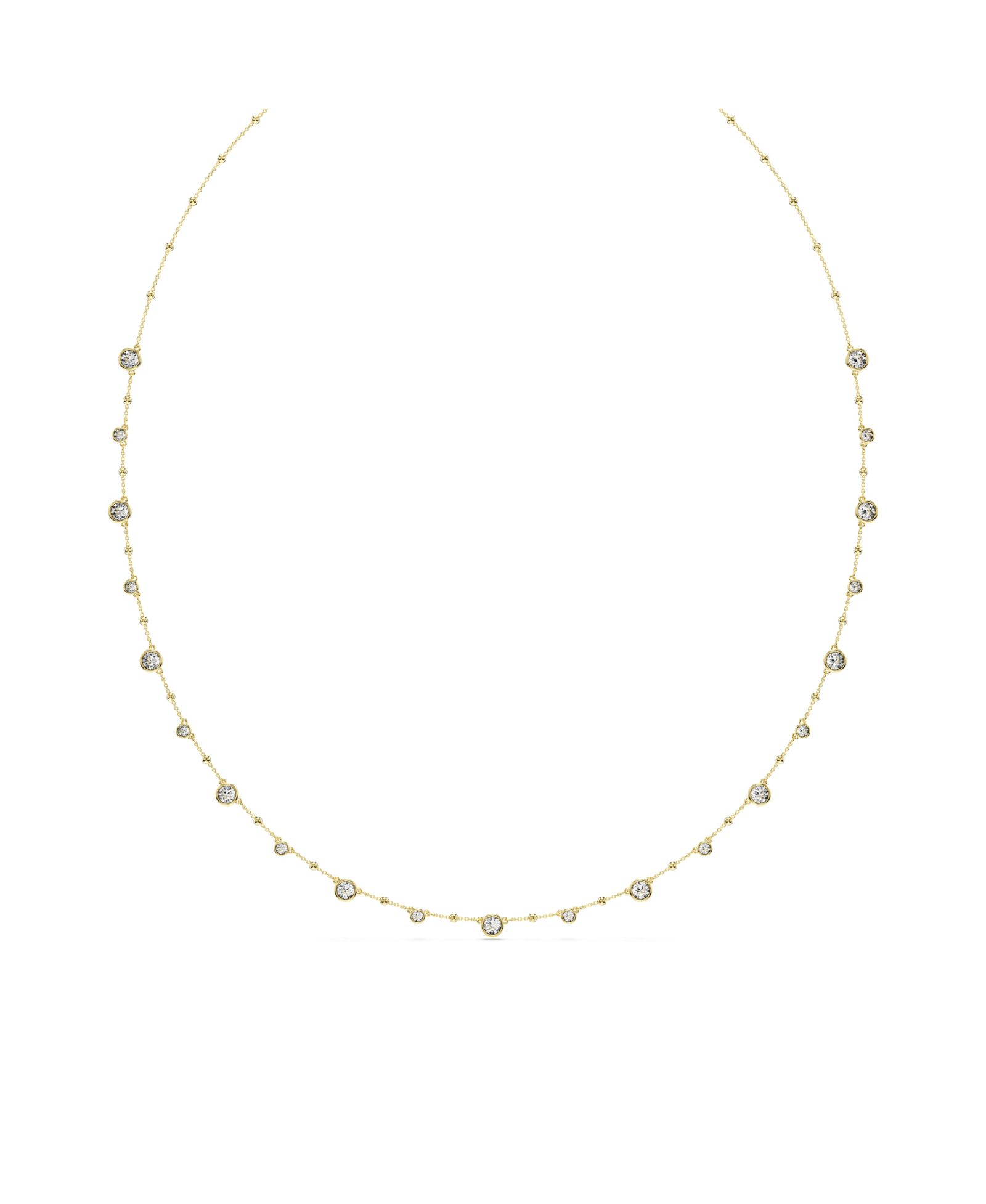 Ожерелье Swarovski Round Cut White Gold-Tone Imber Strandage