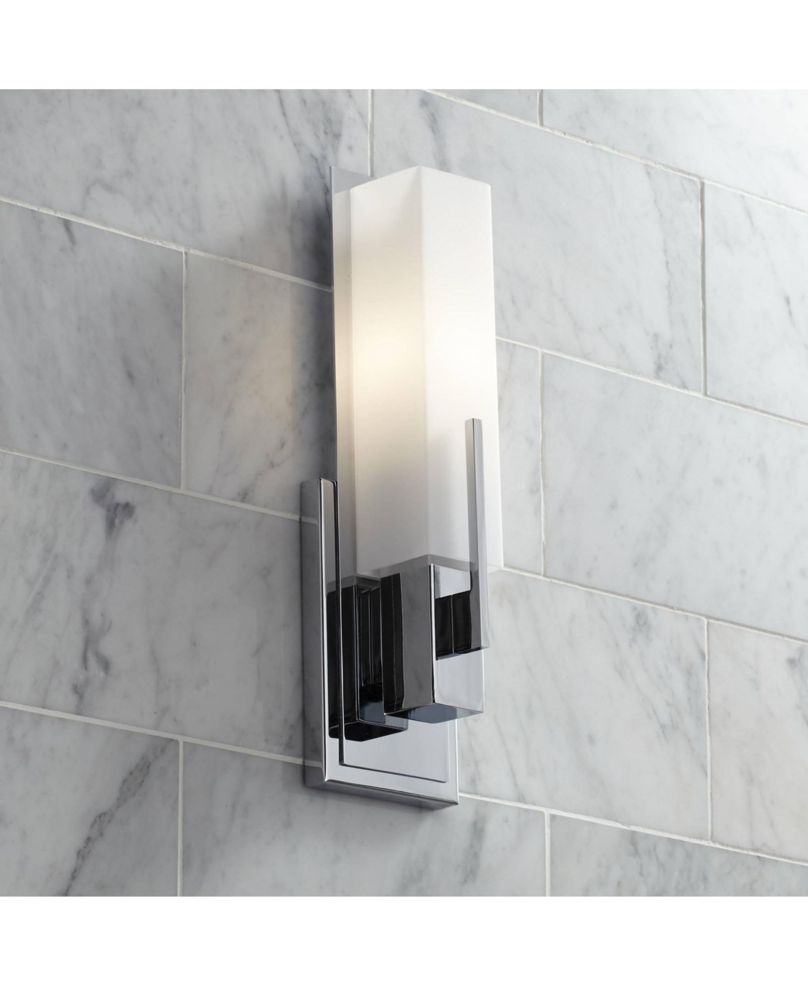Possini Euro Design 4 1/2" Fixture Rectangular Glass Midtown Modern Wall Light Sconce Hardwire