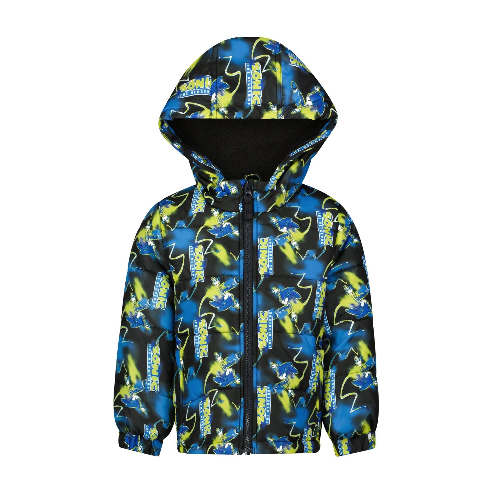 SEGA Sonic the Hedgehog Toddler Boys Printed Puffer Jacket