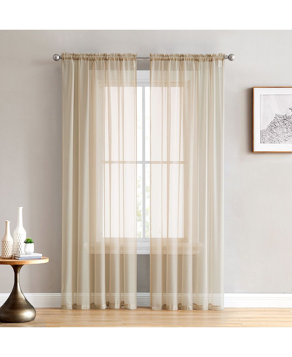 Тюль HLC.ME 2 Pack Sheer Voile Window Curtain Sheer Panels