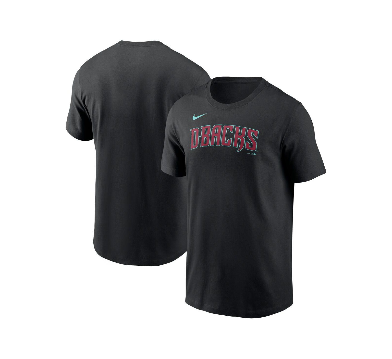 Nike Мужская черная футболка Arizona Diamondbacks Wordmark