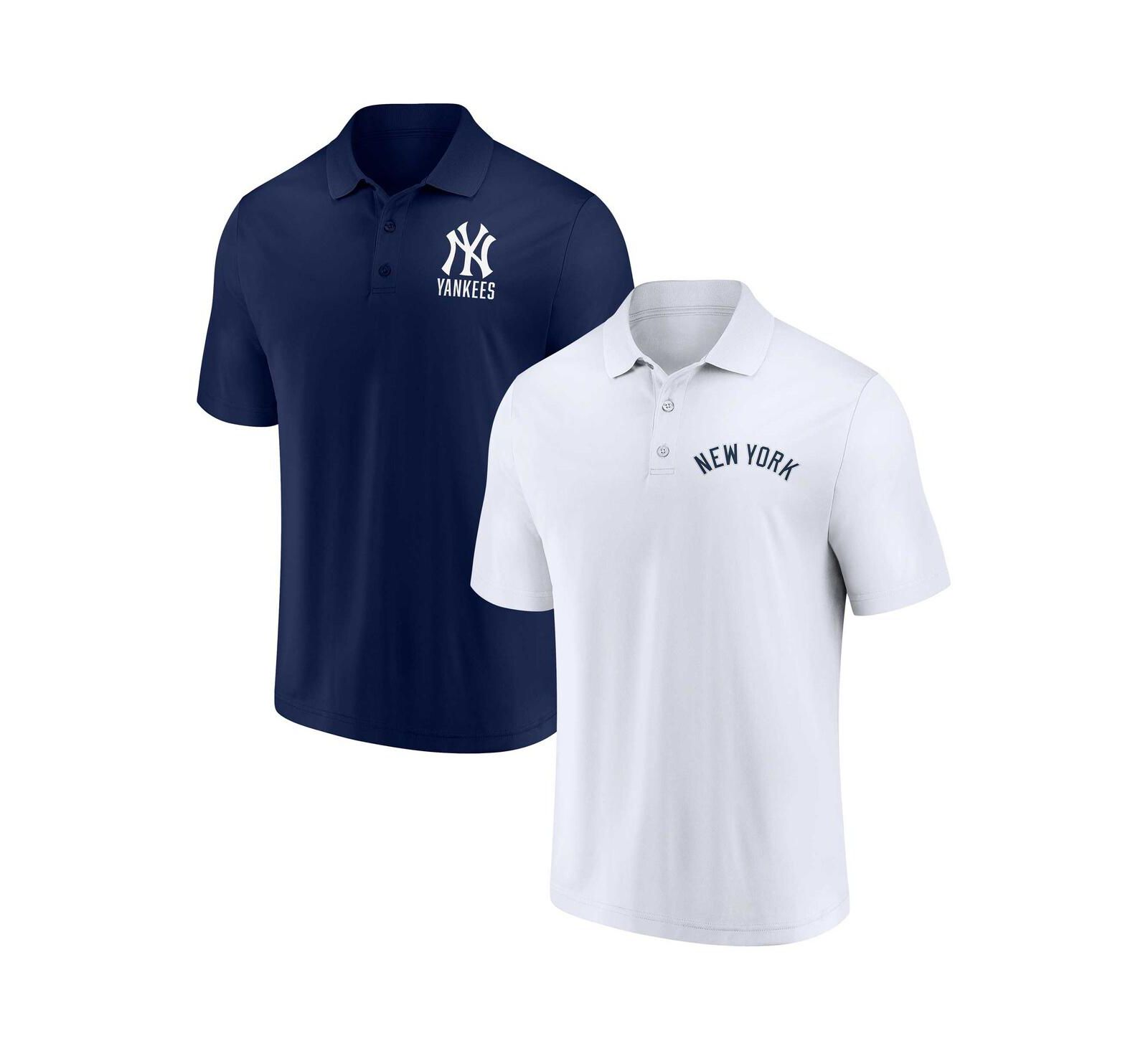 Fanatics Мужской набор из 2-х поло рубашек New York Yankees, синий и белый