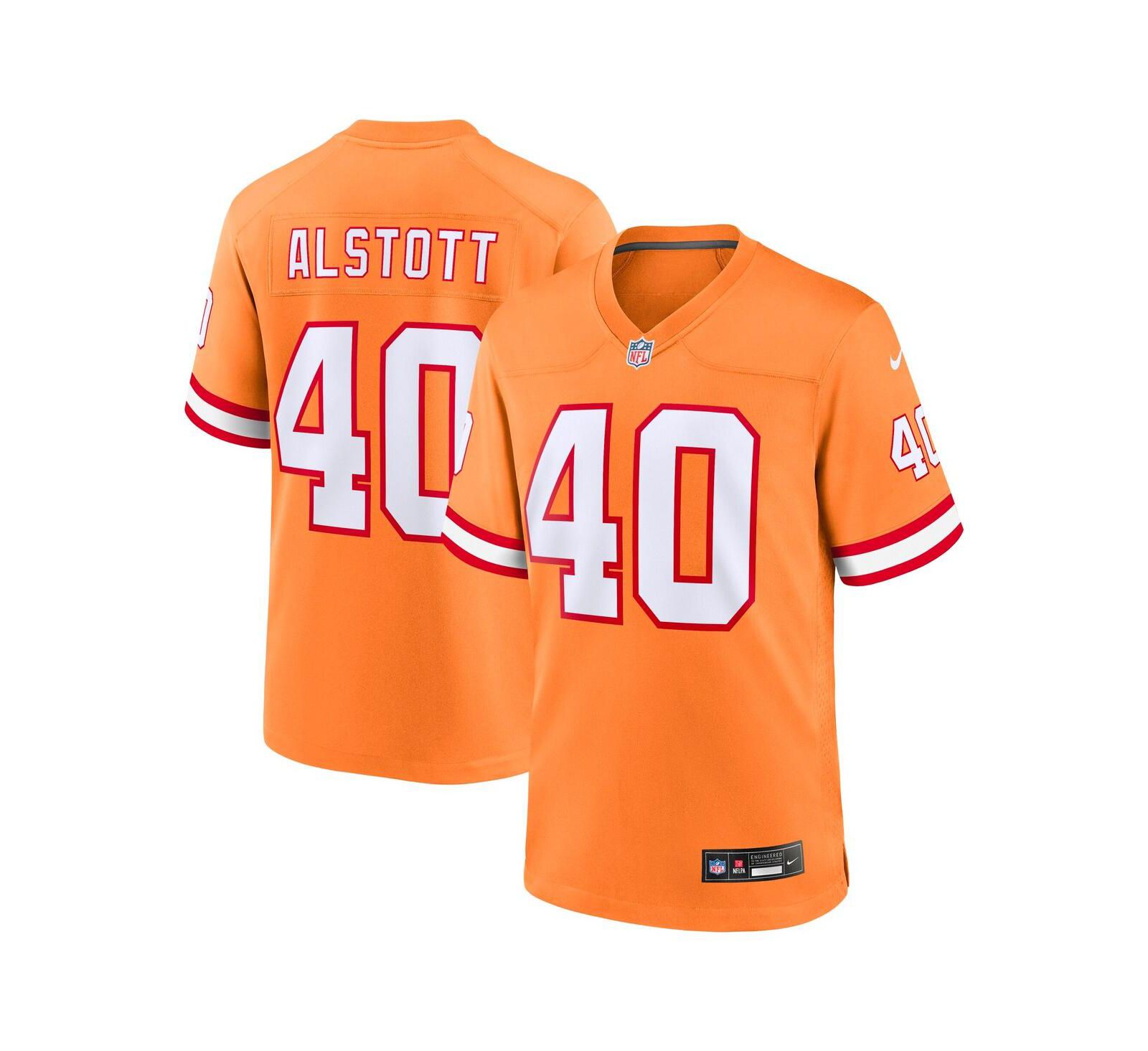 Детская игровая джерси Nike Mike Alstott, оранжевая, Tampa Bay Buccaneers