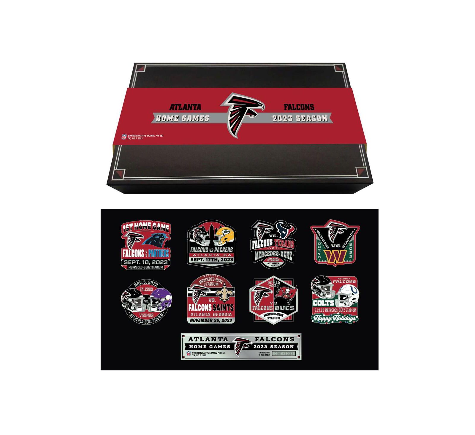 Mojo Licensing Atlanta Falcons набор коллекционных значков Game Day 2023-24