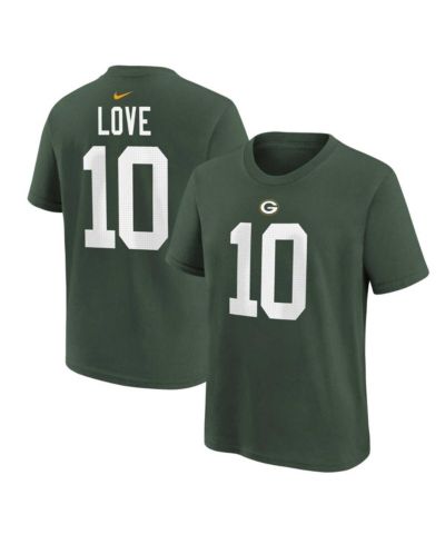 Preschool Boys and Girls Nike Jordan Love Green Green Bay Packers Player Name and Number T-shirt
