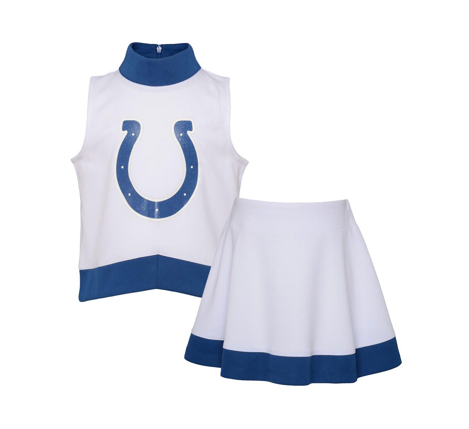 Детское платье Outerstuff White Indianapolis Colts Junior Camp Cheer