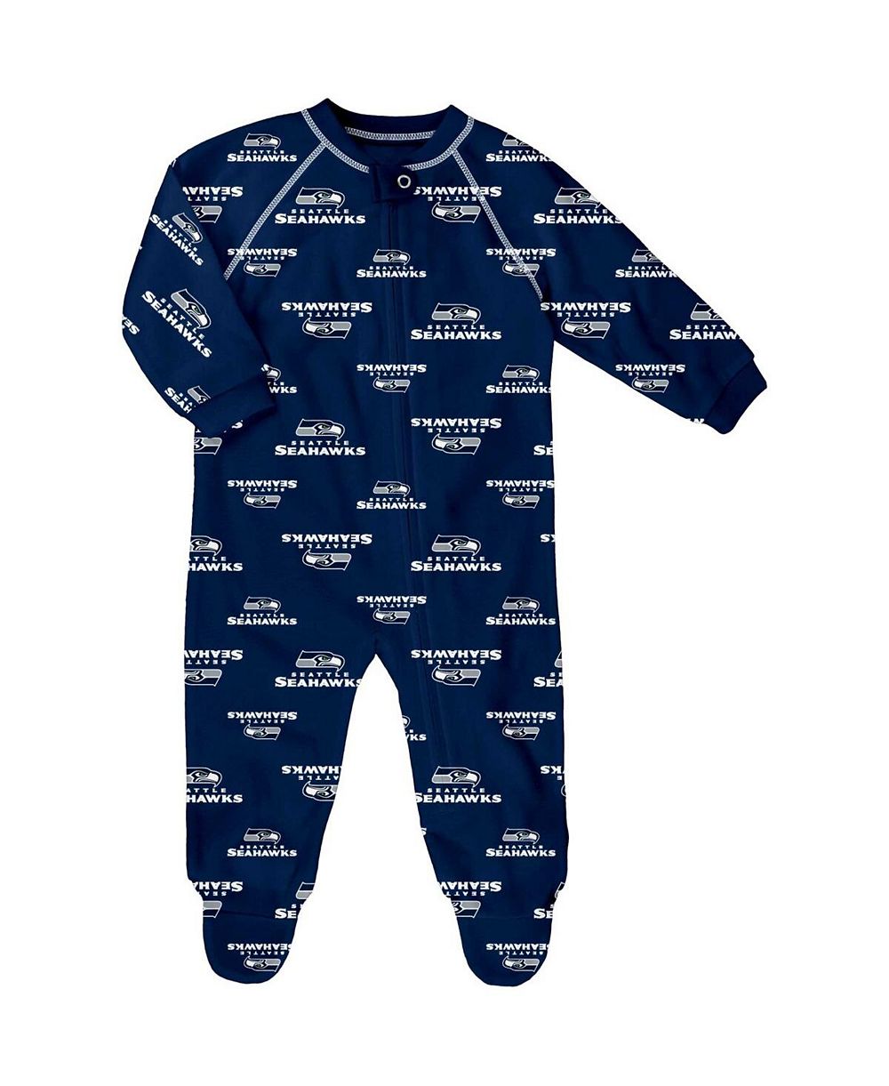 Детский джемпер Outerstuff Navy Seattle Seahawks Raglan Full-Zip