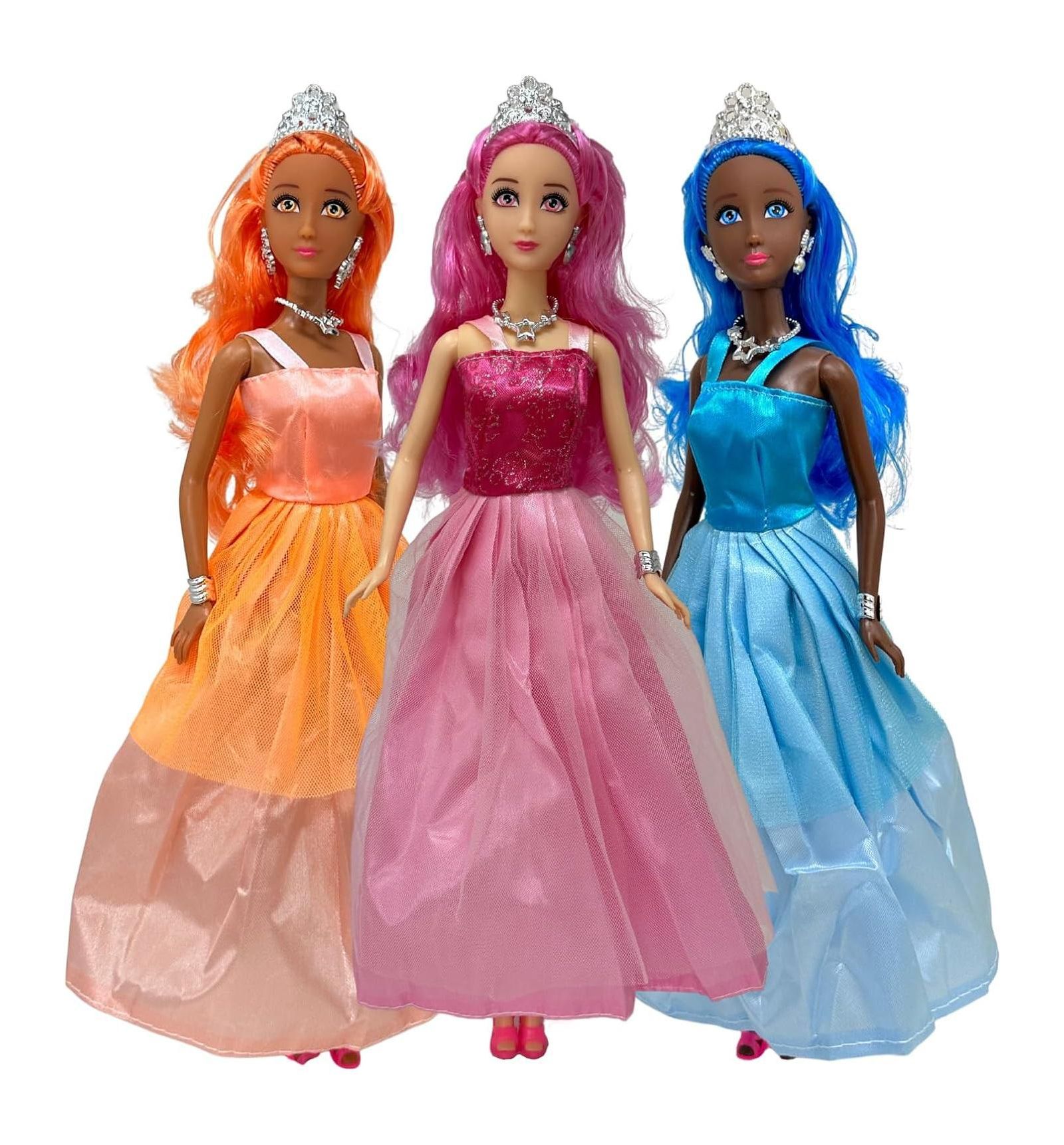 The New York Doll Collection куклы принцессы 11.5 Inch 3 шт