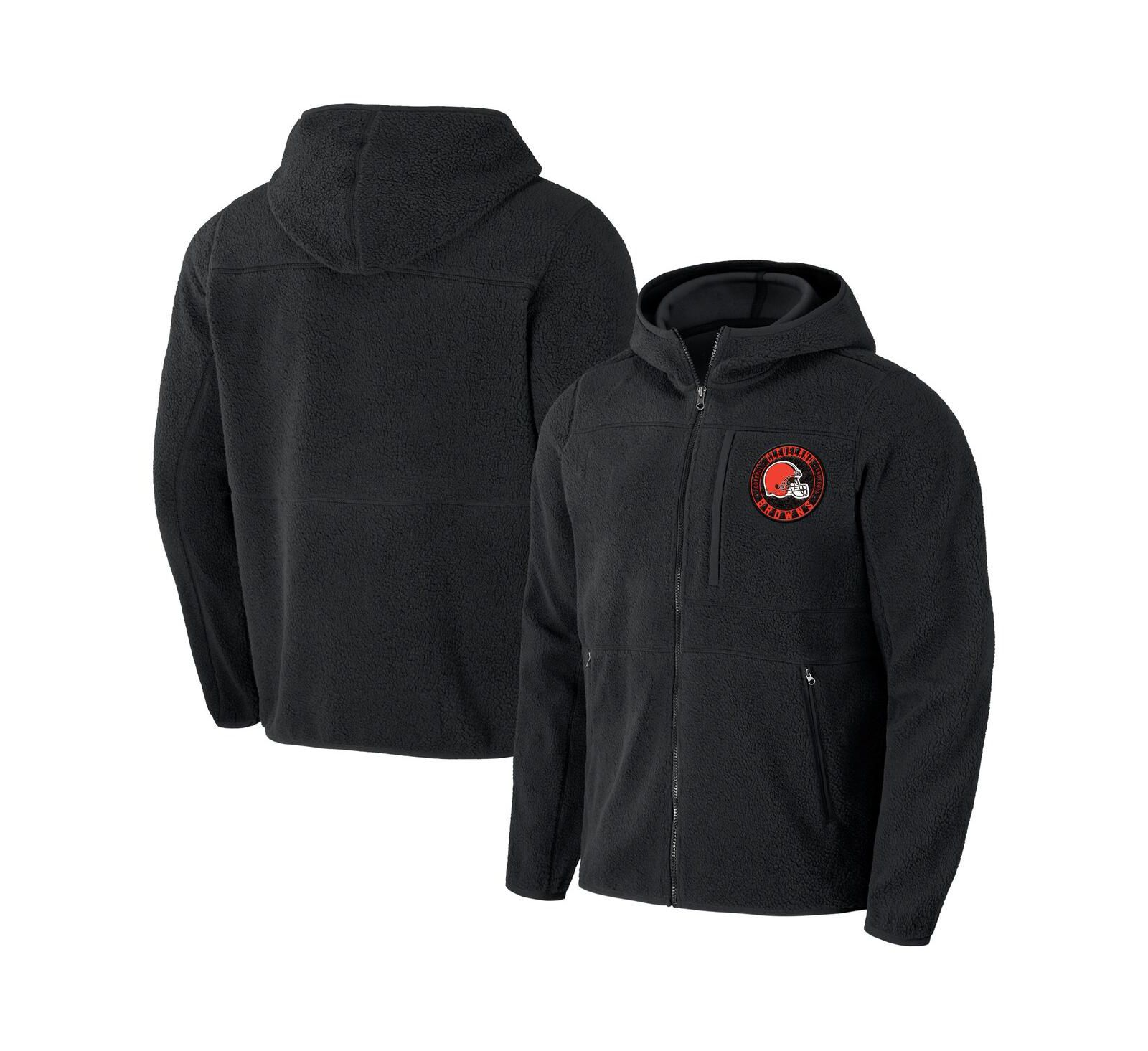 Мужское худи на молнии NFL x Darius Rucker Collection от Fanatics Black Cleveland Browns Sherpa
