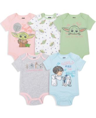 Детский набор боди Star Wars The Mandalorian Yoda 5 Pack Short Sleeve