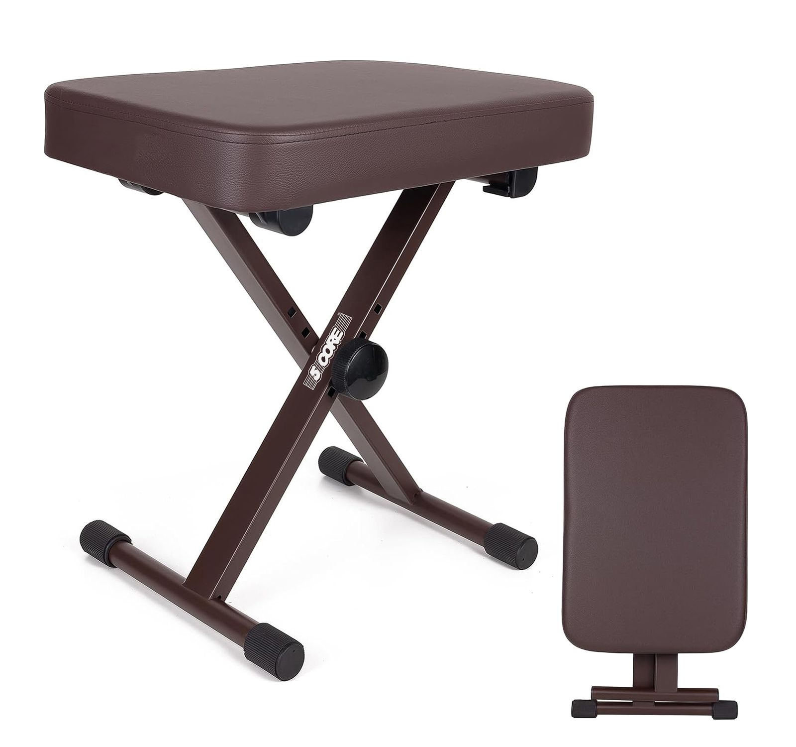 Скамья для клавиатуры 5 Core Height Adjustable Folding Keyboard Bench with 3" Padded Seat for Piano and Guitar