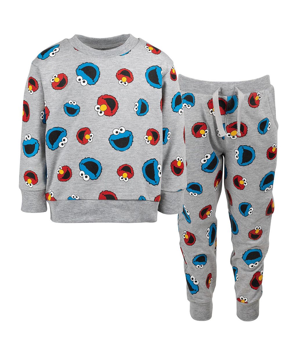 Sesame Street Комплект одежды для мальчиков из флиса: свитшот и брюки